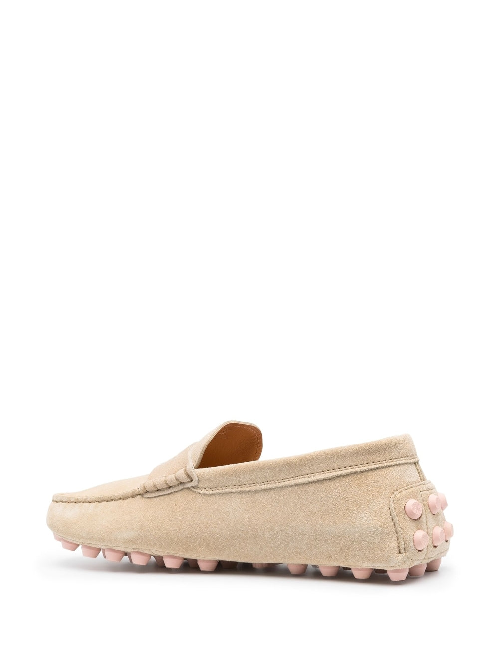 Light Beige Almond Toe Loafers for Women