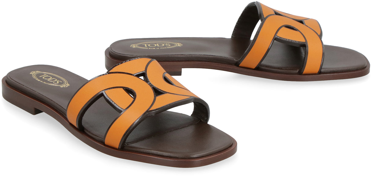 TOD'S Classic Leather Slippers for Women