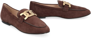 Sophisticated Brown Suede Loafers for Women - FW24