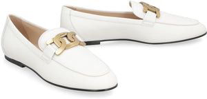 TOD'S Women's White Leather Loafers - SS23