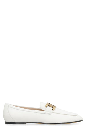 TOD'S Women's White Leather Loafers - SS23