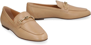 TOD'S Luxurious Beige Leather Loafers for Women