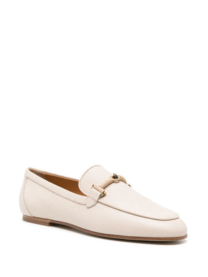 TOD'S Knot Plaque Leather Loafers for Women