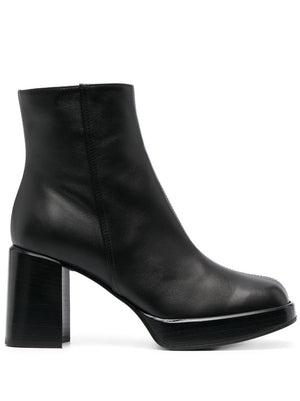 TOD'S Statement-Making Leather Square-Toe Boots for Women - FW23