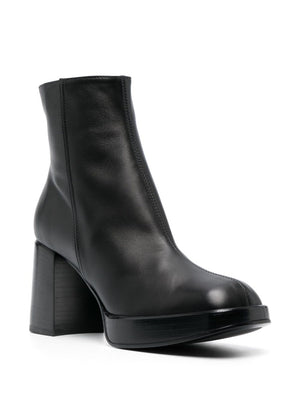 TOD'S Statement-Making Leather Square-Toe Boots for Women - FW23