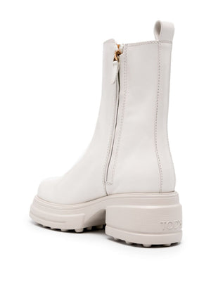 TOD'S Zip-Up Leather Boots for Women