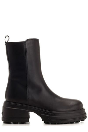 TOD'S Stylish Leather Boots for Women in Black