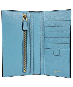 TOM FORD Men's Leather Wallet - Blue Small Leather Goods for FW22