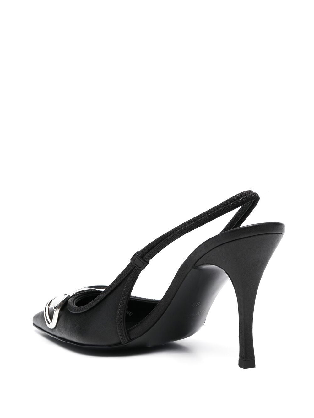 DIESEL Sleek Leather Slingback Pumps