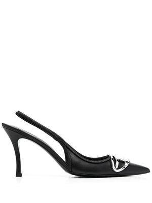 DIESEL Sleek Leather Slingback Pumps