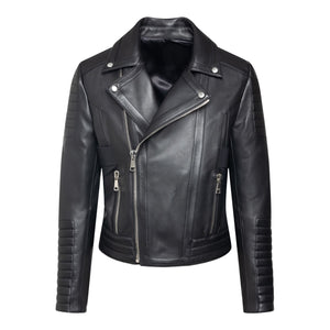 BALMAIN Stylish Leather Rider Jacket for Men - FW22 Collection