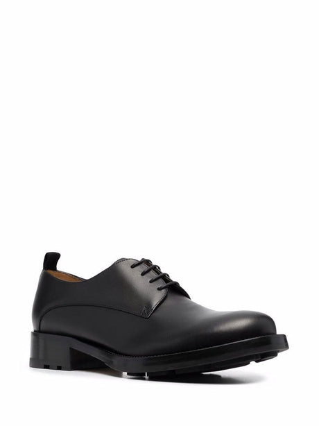 Classic Black Derby Dress Shoes for Men