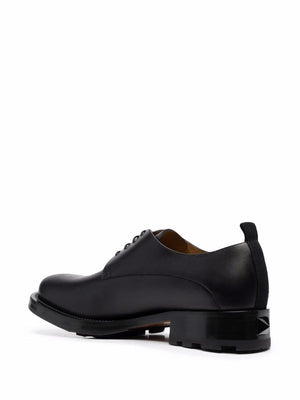 Classic Black Derby Dress Shoes for Men