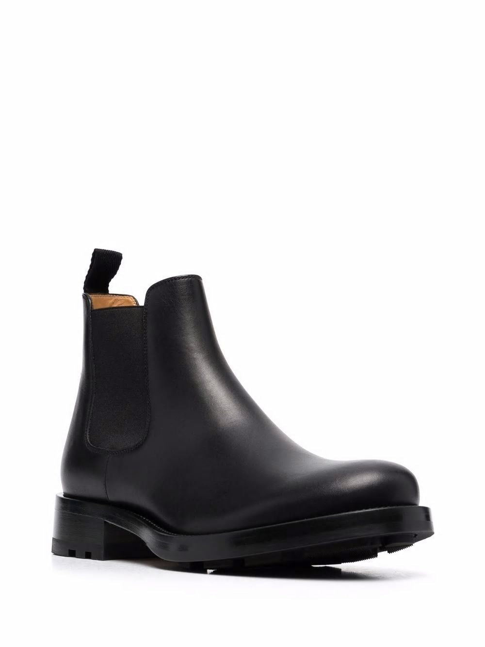 VALENTINO GARAVANI Men's Nero/Nero Leather Beatle Boots for 2024