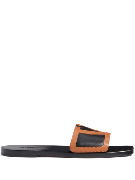 VALENTINO GARAVANI Viva Superstar Leather Slide Sandals for Men