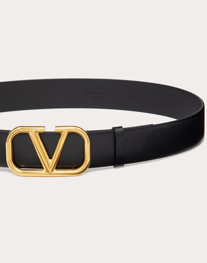 VALENTINO GARAVANI Sleek & Stylish 40mm Belt for Men | Black Color | SS23 Collection