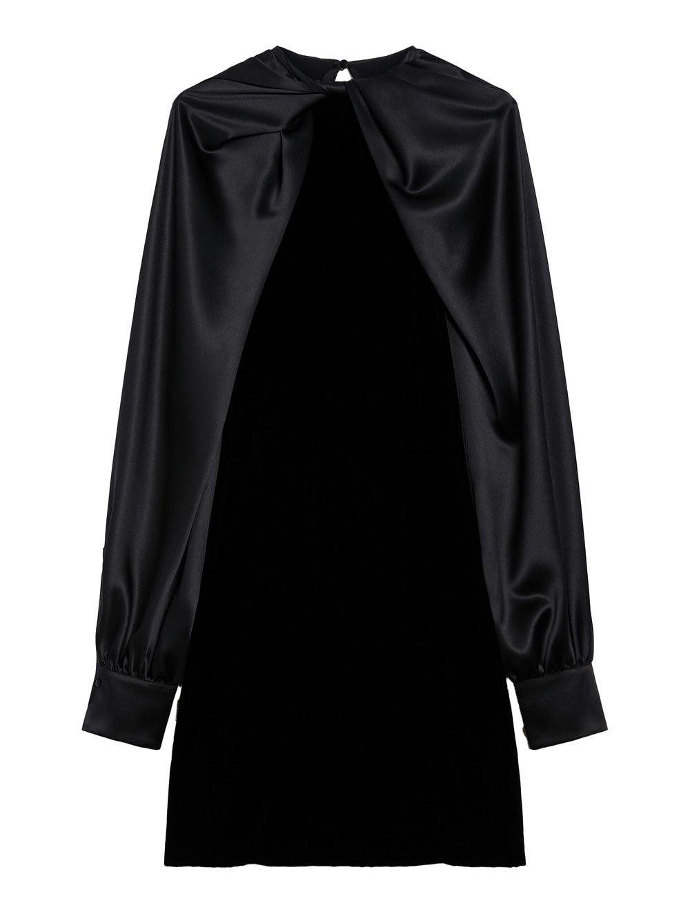 MAX MARA Luxurious Velvet and Satin Mini Dress