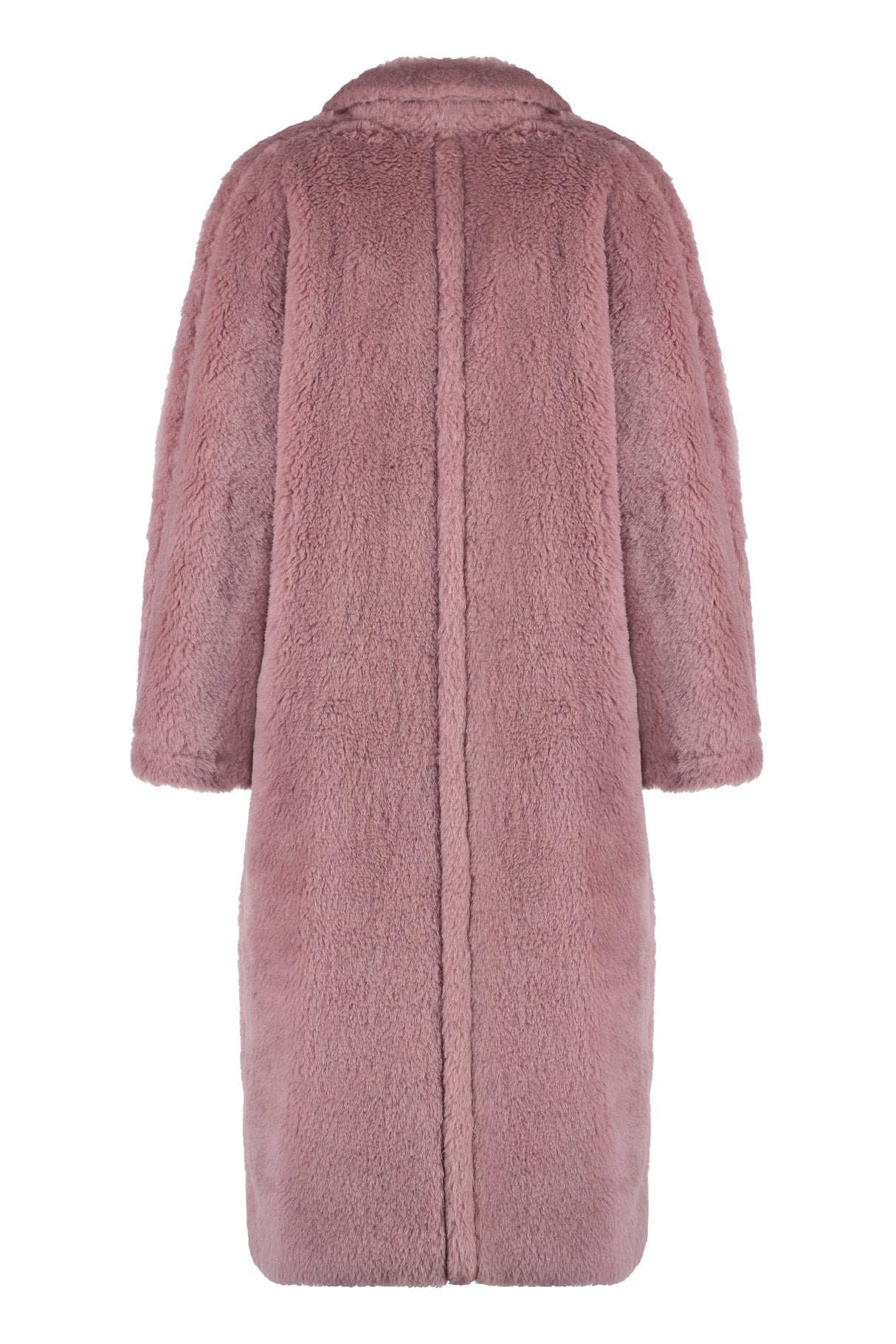 Soft Pink Oversized Double-Breasted Coat for Women