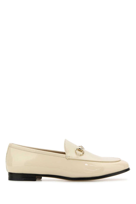 GUCCI Ivory Leather Loafers for Women