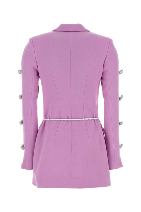 MACH&MACH Chic Wool Blazer Dress for Women - Lavender