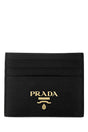 PRADA Mini Black Leather Card Holder