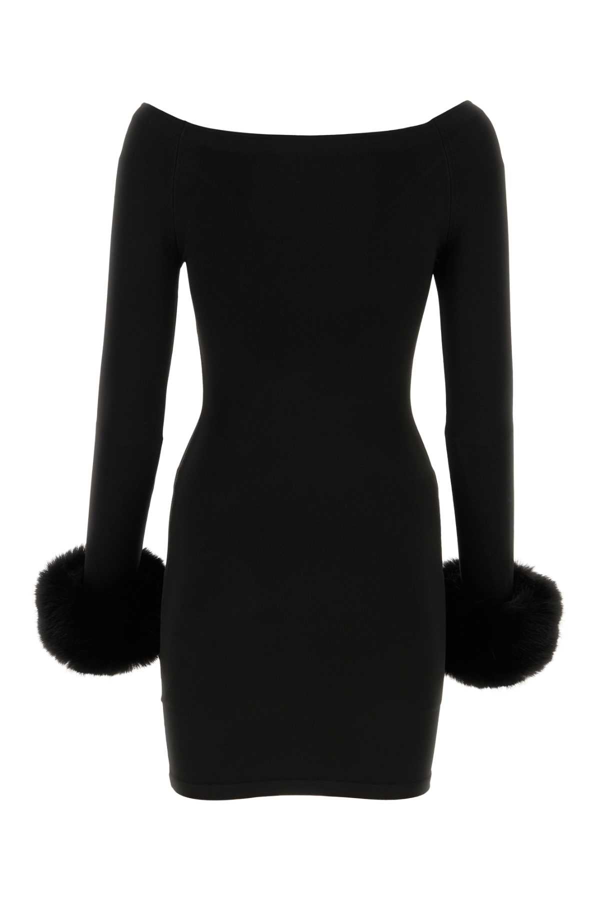 ALEXANDER WANG Black Stretch Nylon Mini Dress for Women