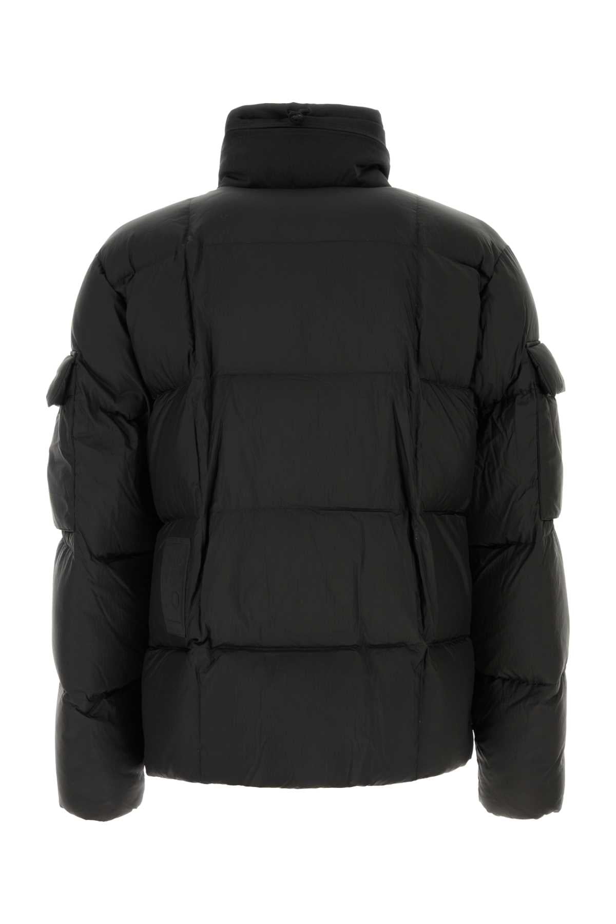 TEN C Men's Black Nylon Shelter Combo Down Jacket