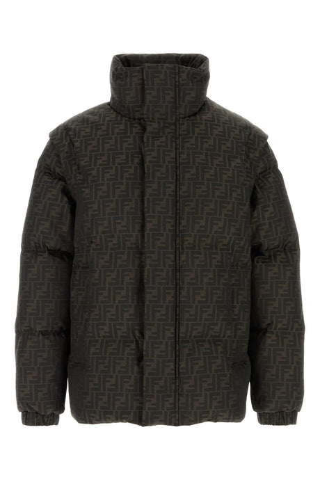 FENDI Embroidered Padded Jacket for Men - Perfect for Winter 2024