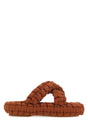 CHLOE Mini Brick Stretch Fabric Slippers