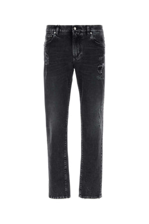 DOLCE & GABBANA Stretch Denim Jeans for Men - Stylish Black Fit