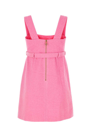 PATOU Chic Bouclé Pink Mini Dress