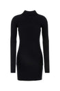 COURREGES Chic Black Cotton Blend Mini Dress for Women