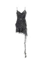 MACH&MACH Leopard Print Silk Mini Dress for Women