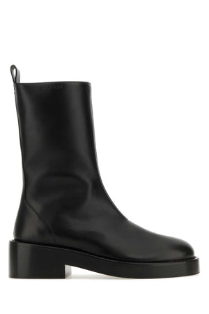 COURREGES Chic Leather Ankle Boots for Modern Women