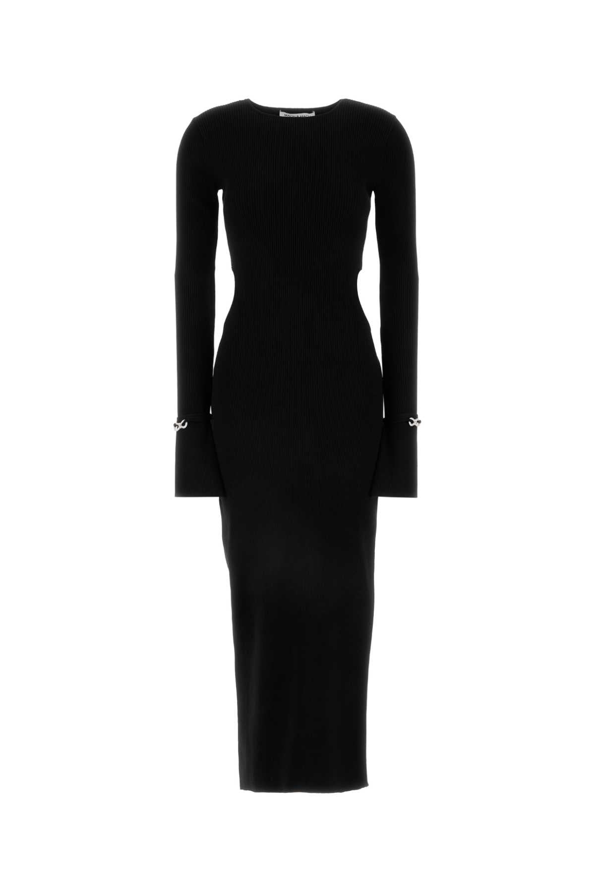 MACH&MACH Chic Black Viscose Blend Dress