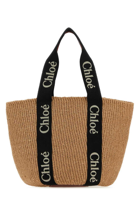 CHLOE Large Paper Woody Shopping Handbag