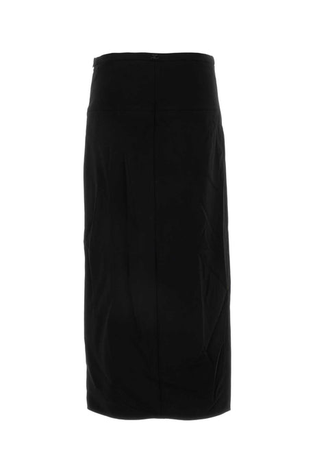 COURREGES Chic Black Mini Skirt for Women