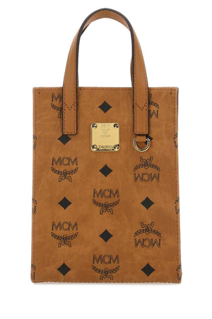 MCM Mini Printed Fabric Handbag