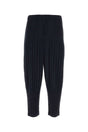 HOMME PLISSE' ISSEY MIYAKE Elegant Pleated Pants for Men - Midnight Blue