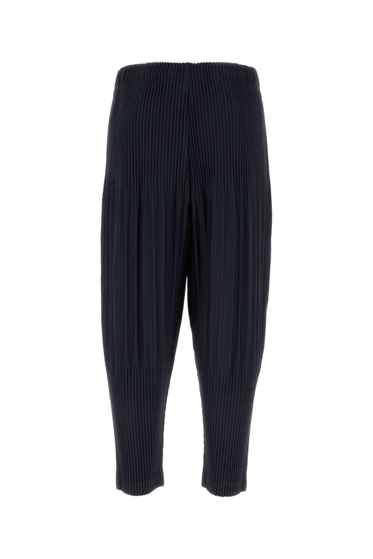 HOMME PLISSE' ISSEY MIYAKE Elegant Pleated Pants for Men - Midnight Blue