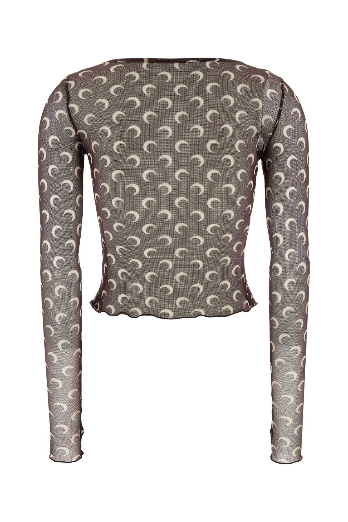 MARINE SERRE Printed Mesh Top for Women - Perfect for Any Occasion