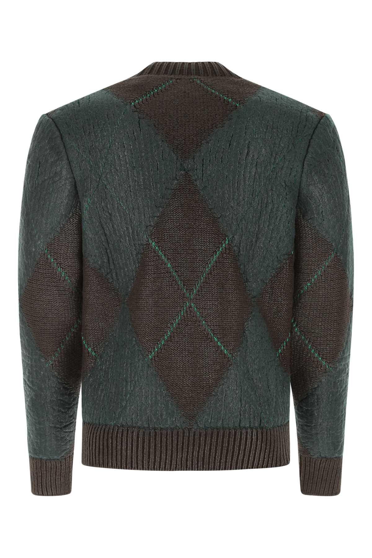 BOTTEGA VENETA Embroidered Wool Blend Sweater for Men - Cozy Chic Layering