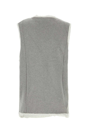 HED MAYNER Classic Grey Cotton Vest for Men