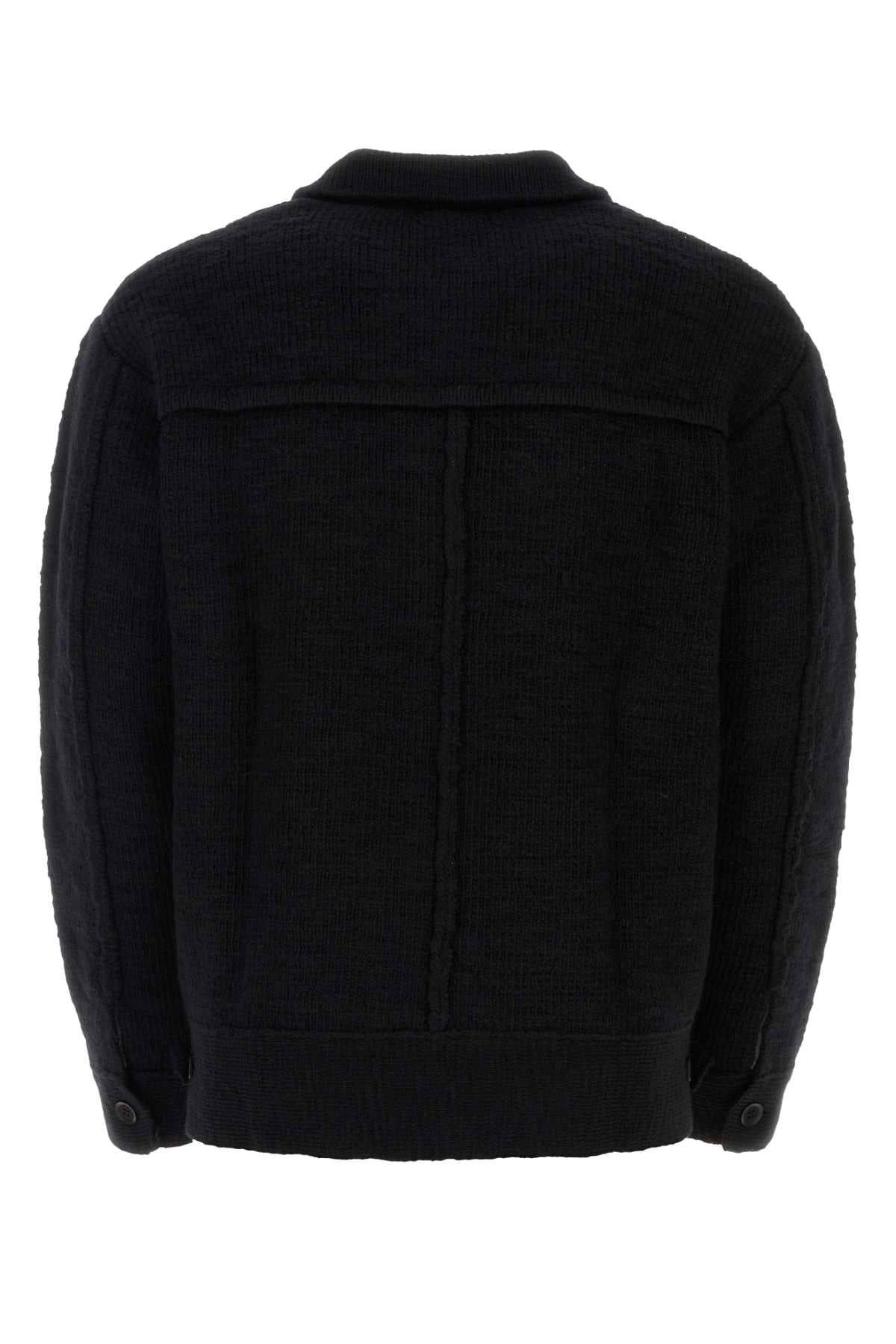 YOHJI YAMAMOTO Sophisticated Black Wool Blend Jacket for Men