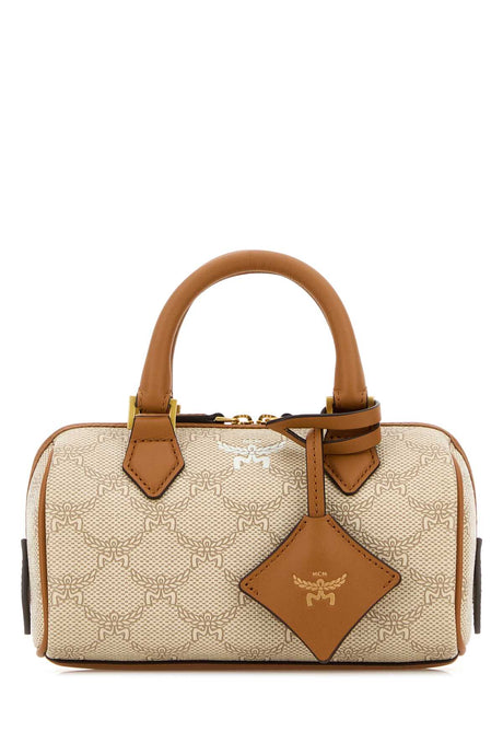 MCM Mini Printed Canvas Ella Boston Handbag