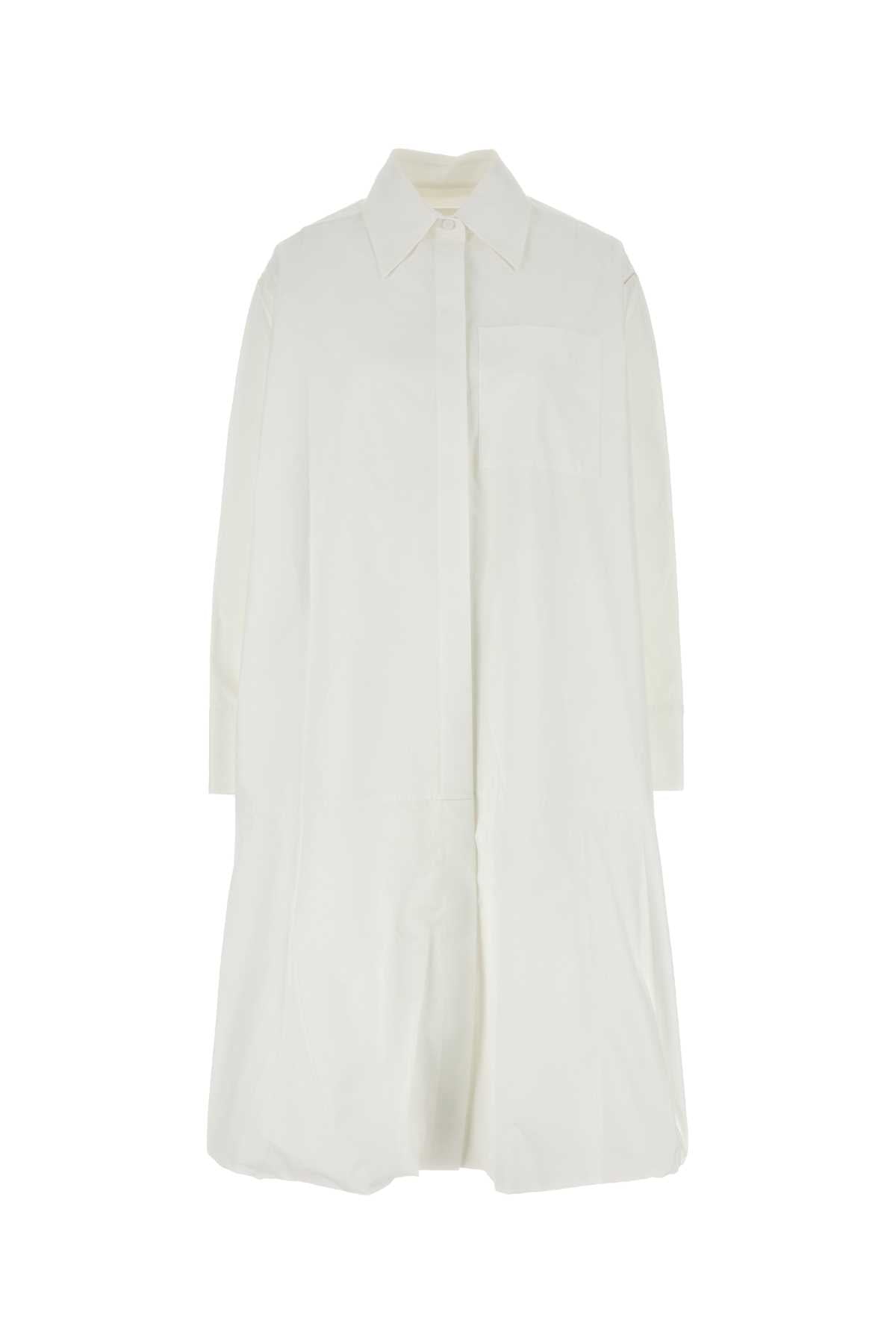 JIL SANDER Chic Cotton Poplin Mini Shirt Dress