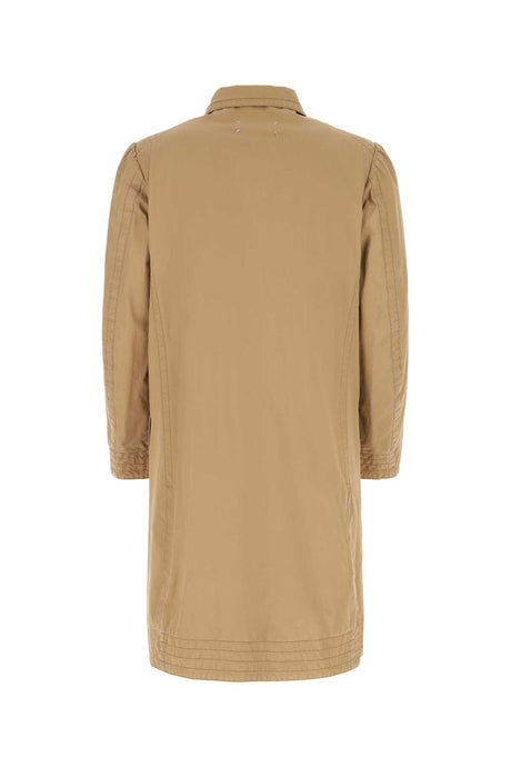 MAISON MARGIELA Oversized Beige Cotton Trench Jacket