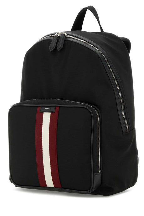 BALLY Sleek Black Canvas Backpack - 30 cm x 40 cm x 16 cm