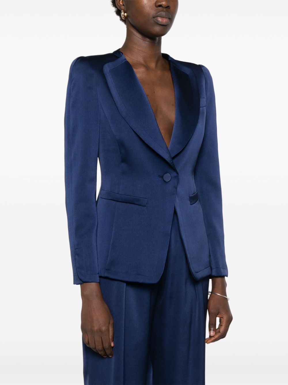 EMPORIO ARMANI Satin Women’s Single-Breasted Jacket