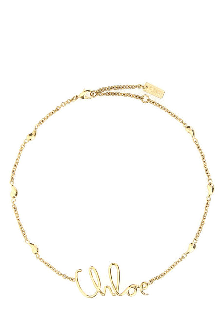 CHLOE Gold Mini Metal Necklace